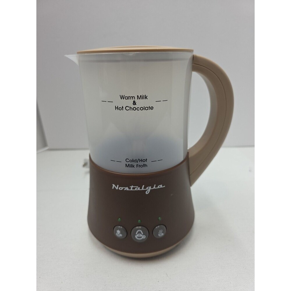 Nostalgia Hot Chocolate Milk Frother Electric Maker Cold Hot Foam Frother